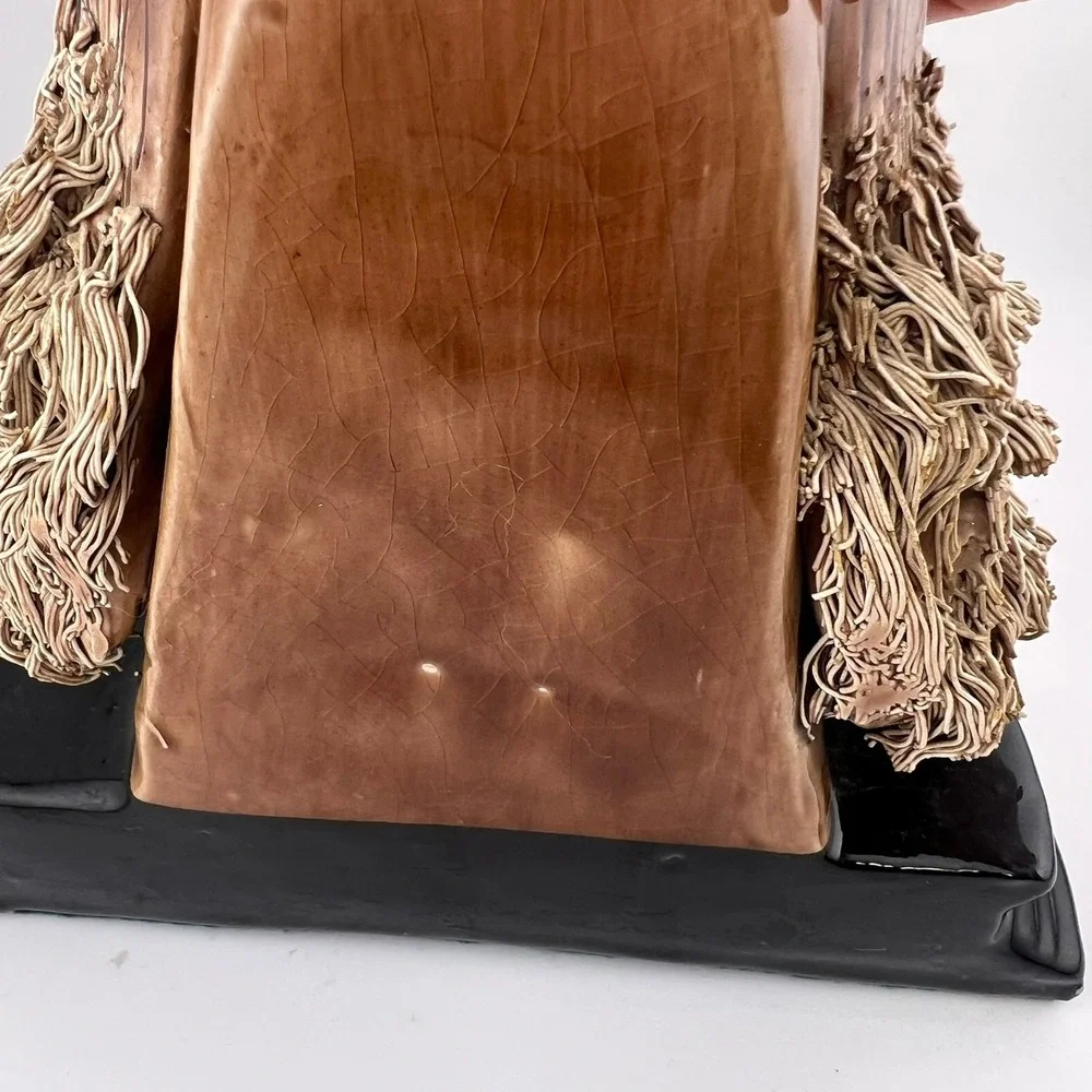 Vintage Cocker Spaniel Dog Bookends Spaghetti Ceramic Heavy Pair